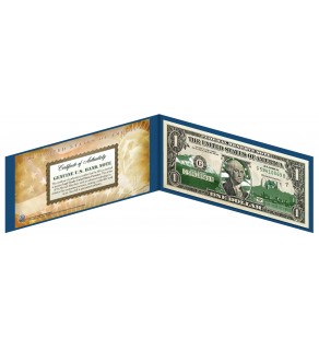 ALASKA State $1 Bill - Genuine Legal Tender - U.S. One-Dollar Currency " Green "