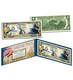 TITANIC RMS SHIP - Americana - Genuine Legal Tender Colorized U.S. $2 Bill