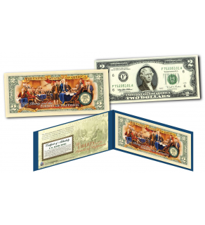 1776-2016 DECLARATION OF INDEPENDENCE * 240th ANNIVERSARY * Genuine Legal Tender U.S. $2 Bill - Life, Liberty, and the Pursuit of Happiness