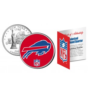 BUFFALO BILLS NFL New York US Statehood Quarter Colorized Coin  - Officially Licensed