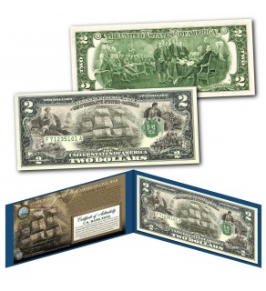 CONFEDERATE SHIPS Currency of The American Civil War Genuine Legal Tender on New $2 U.S. Bill
