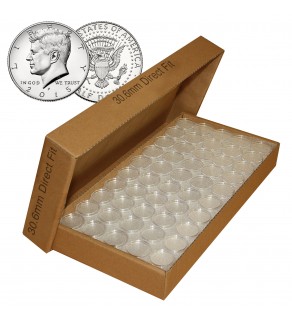 1000 Direct Fit Airtight 30.6mm Coin Holders Capsules For HALF DOLLARS