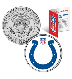 INDIANAPOLIS COLTS NFL JFK Kennedy Half Dollar US Colorized Coin - Officially Licensed