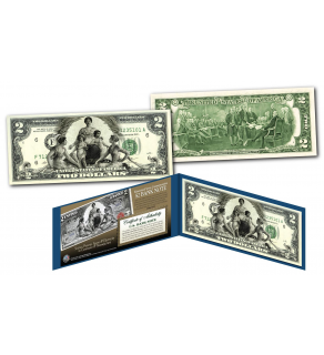 EDUCATIONAL SERIES 1896 Designed NEW $2 Bill - Genuine Legal Tender Modern U.S. Two-Dollar Banknote