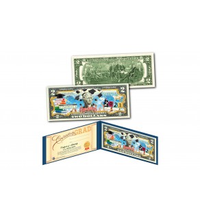 HAPPY GRADUATION - CLASS OF 2021 Genuine Legal Tender U.S. $2 Bill with Diploma Style Certificate of Authenticity