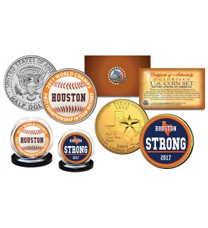 Houston Astros Houston Strong 2017 World Champions Genuine U.S. 2-Coin Set