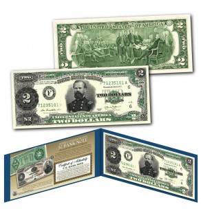 1890 James McPherson (Civil War) Treasury $2 Note designed on modern $2 bill