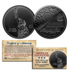 American Innovation Statehood $1 Dollar Coin - 2018 1st Release BLACK RUTHENIUM