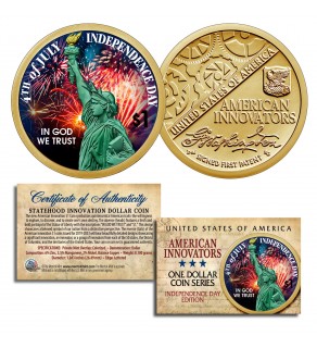 INDEPENDENCE DAY 4th of July 2018 1st Release American Innovation $1 Dollar Coin