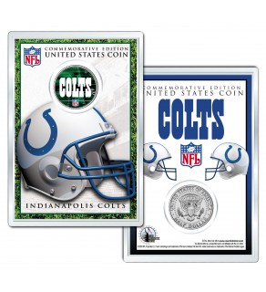 INDIANAPOLIS COLTS Field NFL Colorized JFK Kennedy Half Dollar U.S. Coin w/4x6 Display