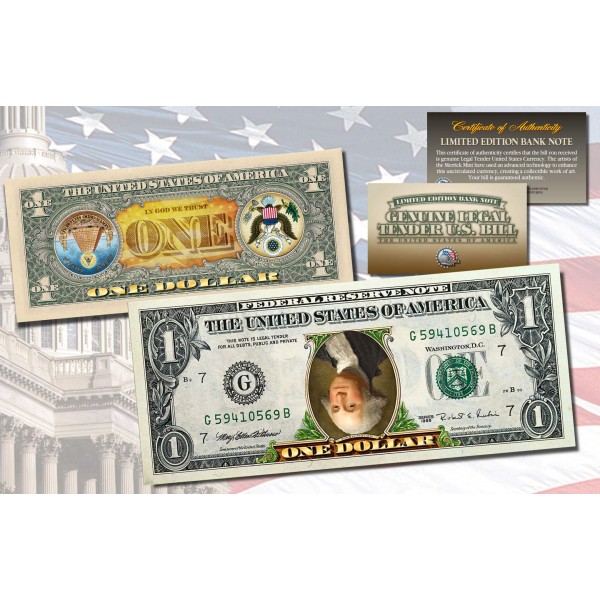 Official TEN DOLLAR $10 U.S Bill Genuine Legal Tender Currency COLORIZED 2-SIDED 
