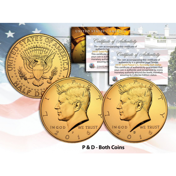 16th Anniversary Official WTC Kennedy JFK Half Dollar Coin 9/11 World Trade 