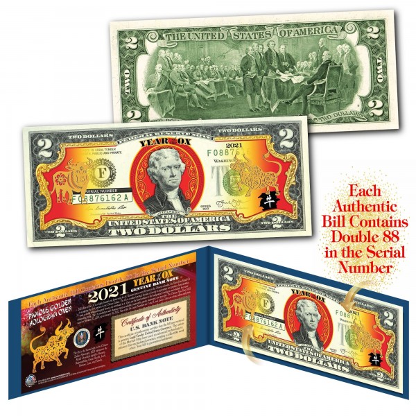 2021 Chinese New Year - YEAR OF THE OX - Gold Hologram ...