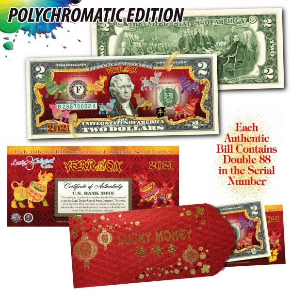 2021 Chinese New Year * YEAR OF THE OX * POLYCHROMATIC 8 ...