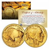 2021 24K Gold Plated $50 AMERICAN GOLD BUFFALO Indian Tribute Coin (Lot of 3) 