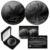 2022 BLACK RUTHENIUM 1 OZ .999 Fine Silver BU American Eagle U.S. Coin - TYPE 2 with Display Box