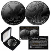 2024 BLACK RUTHENIUM 1 OZ .999 Fine Silver BU American Eagle U.S. Coin - TYPE 2  with Display Box