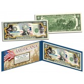 BABE RUTH "The Bambino" - Americana - Genuine Legal Tender Colorized U.S. $2 Bill - Officially Licensed