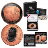 Apollo 11 50th Anniversary 2019 Curved Proof Silver Dollar – BLACK RUTHENIUM / 24K ROSE GOLD - Limited & Numbered of 69 