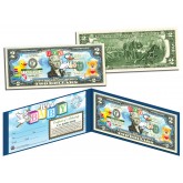 IT'S A BOY Birth Announcement Keepsake Baby Gift Legal Tender Colorized $2 Bill