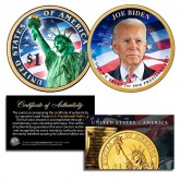 JOE BIDEN Official 46th President of the United States Colorized  PRESIDENTIAL DOLLAR $1 U.S. Legal Tender Coin 