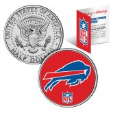BUFFALO BILLS NFL JFK Kennedy Half Dollar US Colorized Coin - Officially Licensed