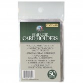 Semi-Rigid Card Holders STANDARD Size (3 5/16 x 4 7/8) #1 Protect, Save, & PSA Grading – 50 Count