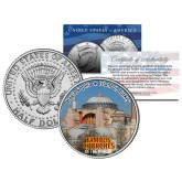 HAGIA SOPHIA - Famous Church - Colorized JFK Half Dollar US Coin Istanbul Turkey