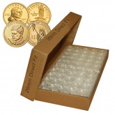 25 Direct Fit Airtight 26mm Coin Holders Capsules For PRESIDENTIAL $1 / SACAGAWEA