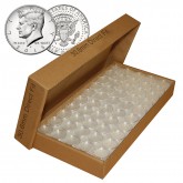25 Direct Fit Airtight 30.6mm Coin Holders Capsules For JFK HALF DOLLARS