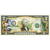 ARKANSAS State/Park COLORIZED Legal Tender U.S. $2 Bill with Security Features