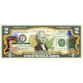 COLORADO State/Park COLORIZED Legal Tender U.S. $2 Bill with Security Features
