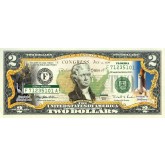 FLORIDA State/Park COLORIZED Legal Tender U.S. $2 Bill with Security Features