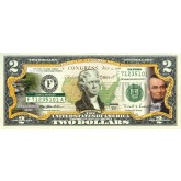 ILLINOIS State/Park COLORIZED Legal Tender U.S. $2 Bill with Security Features