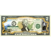 MONTANA State/Park COLORIZED Legal Tender U.S. $2 Bill with Security Features