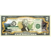 TENNESSEE State/Park COLORIZED Legal Tender U.S. $2 Bill with Security Features