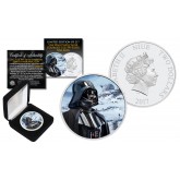 2017 Niue 1 oz Pure Silver BU Star Wars DARTH VADER Coin with HOTH Snow Planet Backdrop