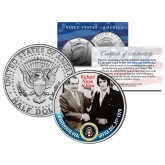 ELVIS PRESLEY Meets RICHARD NIXON at White House - JFK Kennedy Half Dollar US Coin