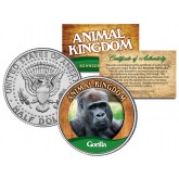 GORILLA - Animal Kingdom Series - JFK Kennedy Half Dollar U.S. Colorized Coin