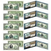1914 Federal Reserve Notes Hybrid Commemorative - Complete Set of 5 Modern $2 Bills ($5, $10, $20, $50, $100) 