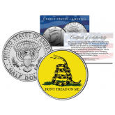 GADSDEN FLAG " Don't Tread On Me " Colorized 2016 JFK Kennedy Half Dollar U.S. Coin 