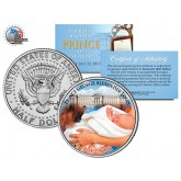 ROYAL BABY " His Royal Highness Prince George of Cambridge " JFK Kennedy Half Dollar US Colorized Coin