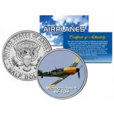 MESSERSCHMITT BF-109 - Airplane Series - JFK Kennedy Half Dollar U.S. Colorized Coin