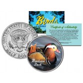 MANDARIN DUCK Collectible Birds JFK Kennedy Half Dollar Colorized U.S. Coin
