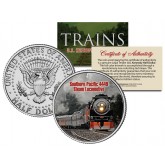 SOUTHERN PACIFIC 4449 STEAM - Famous Trains - JFK Kennedy Half Dollar U.S. Colorized Coin