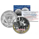 SEABISCUIT - An American Legend - Thoroughbred Racehorse Colorized JFK Half Dollar U.S. Coin