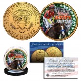 JUSTIFY Triple Crown Winner Race Horse 2018 JFK Half Dollar 3-Coin US Set w// BOX