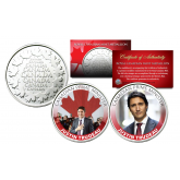 JUSTIN TRUDEAU Canada Prime Minster Royal Canadian Mint RCM Medallions 2-Coin Set