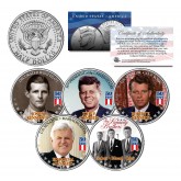 PRESIDENT JOHN F KENNEDY Jackie/John Jr 2-Coin Set Famous Quote on JFK U.S