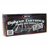 50 LARGE BCW CURRENCY DELUXE HOLDERS Semi Rigid Vinyl for Banknotes Money US Dollar Bills FOR LARGE BILLS